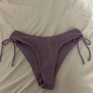 SHEIN Lavender Ribbed Bikini Bottoms